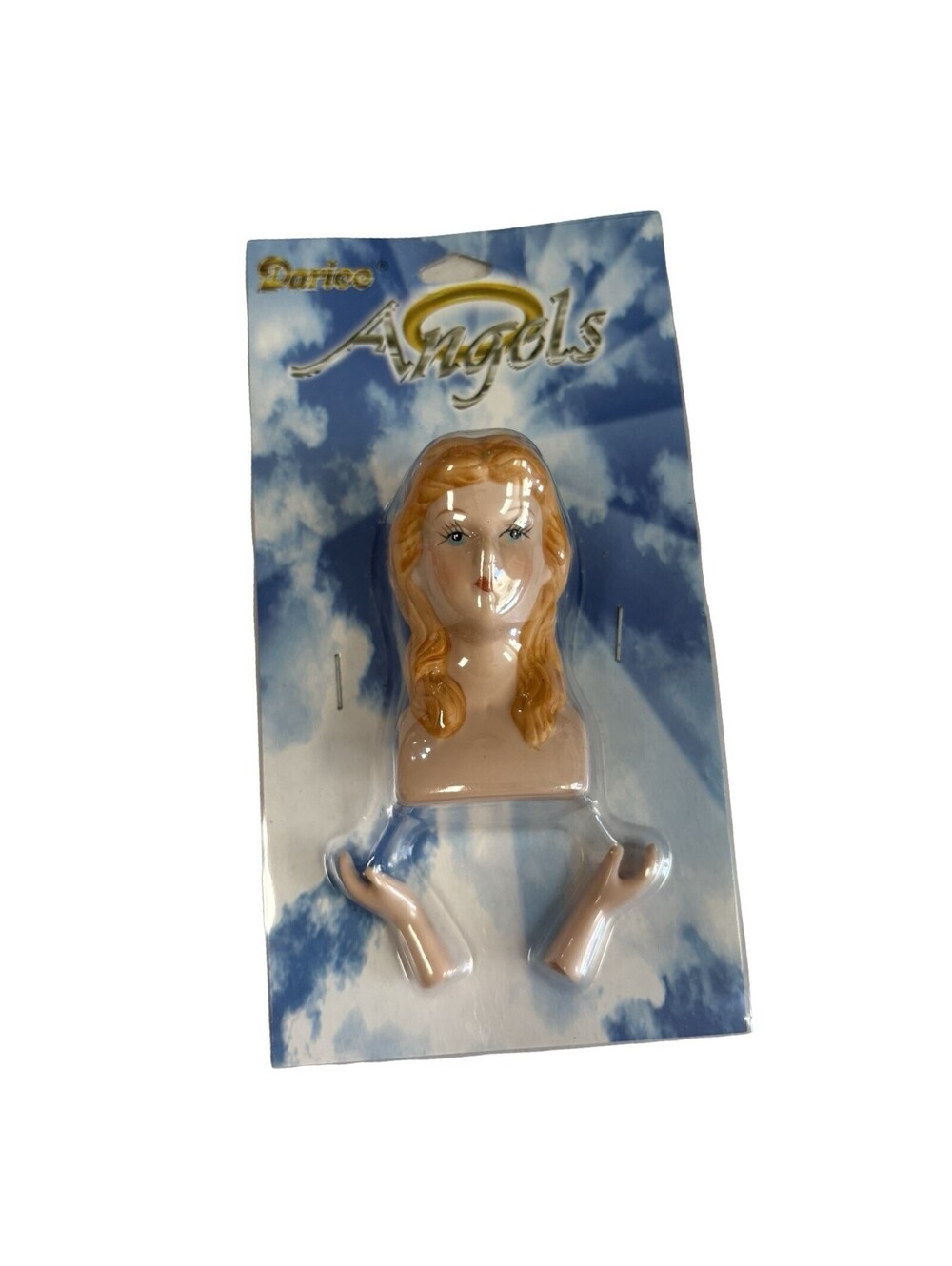 NEW Darice Angels Porcelain Doll Head & Hands 3 1/4 Inch Blonde 1224-22